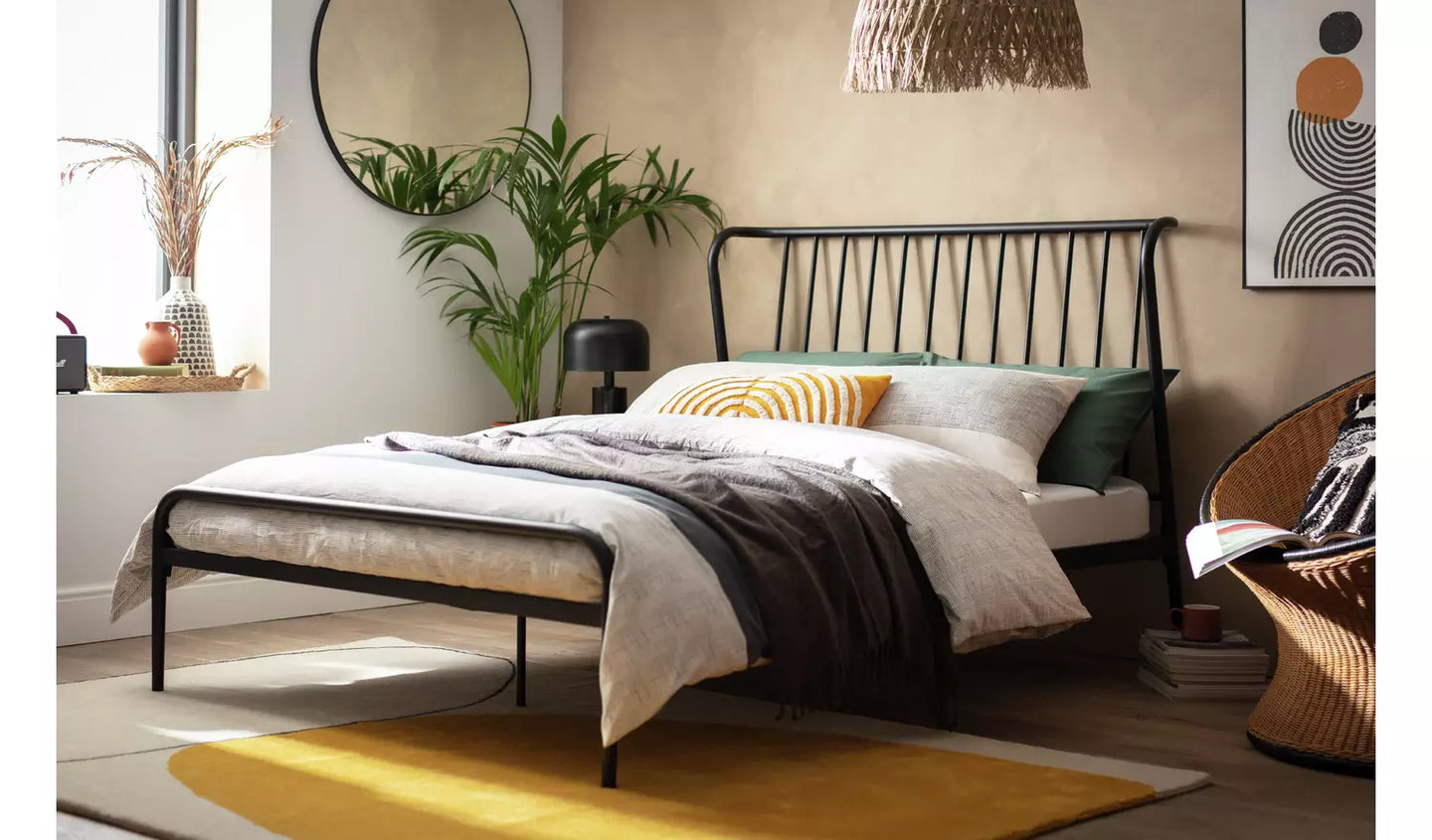 Habitat Kanso Double Metal Bed Frame - Black